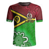 Vanuatu Rugby Jersey - Custom Vanuatu Seal With Aboriginal Patterns Style
