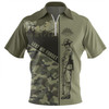 Australia Zip Polo Shirt - Anzac Day Honor The Fallen Thank The Living