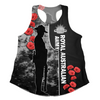 Australia Women Racerback Singlet - Royal Australian Army Anzac Day Camouflage Style