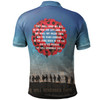 Australia Polo Shirt - Anzac Shirt Lest We Forget Blue2