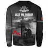 Australia Sweatshirt Lest We Forget Remember Soldiers