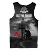 Australia Men Singlet Lest We Forget Remember Soldiers