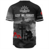 Australia Baseball Shirt Lest We Forget Remember Soldiers