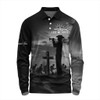 Australia Long Sleeve Polo Shirt Lest We Forget Remember Soldiers