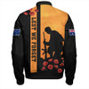 Australia Bomber Jacket Lest We Forget Sunset Simple Style