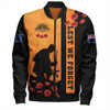 Australia Bomber Jacket Lest We Forget Sunset Simple Style