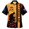 Australia Hawaiian Shirt Lest We Forget Sunset Simple Style