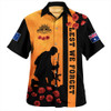 Australia Hawaiian Shirt Lest We Forget Sunset Simple Style