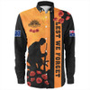 Australia Long Sleeve Shirt Lest We Forget Sunset Simple Style