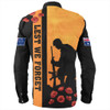 Australia Long Sleeve Shirt Lest We Forget Sunset Simple Style
