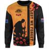 Australia Sweatshirt Lest We Forget Sunset Simple Style