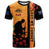 Australia T-Shirt Lest We Forget Sunset Simple Style