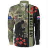 Australia Long Sleeve Shirt Lest We Forget Military Camouflage Simple Style