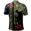 Australia Polo Shirt Lest We Forget Military Camouflage Simple Style