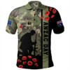 Australia Polo Shirt Lest We Forget Military Camouflage Simple Style