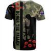 Australia T-Shirt Lest We Forget Military Camouflage Simple Style