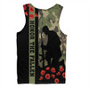 Australia Men Singlet Lest We Forget Military Camouflage Simple Style