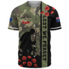 Australia Baseball Shirt Lest We Forget Military Camouflage Simple Style