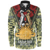 Australia Long Sleeve Shirt - Anzac Day Australian Army Camo Patterns