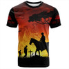 Australia T-Shirt Lest We Forget Horse Sunset