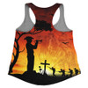 Australia Women Racerback Singlet Lest We Forget Horse Sunset