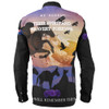 Australia Long Sleeve Shirt - Purple Alnimals Poppy