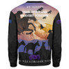 Australia Sweatshirt - Purple Alnimals Poppy