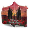 Australia Hooded Blanket - Anzac Day Australian Red Ensign