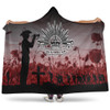 Australia Hooded Blanket - Anzac Day Lest We Forget Red