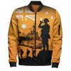 Australia Bomber Jacket Lest We Forget Navy Anzac