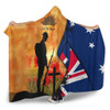 Australia Hooded Blanket Anzac Day Flag Lest We Forget