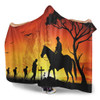 Australia Hooded Blanket Lest We Forget Horse Sunset