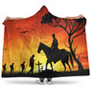 Australia Hooded Blanket Lest We Forget Horse Sunset