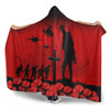 Australia Hooded Blanket Lest We Forget Red Poppies Special Style