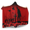 Australia Hooded Blanket Lest We Forget Red Poppies Special Style