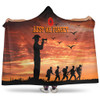 Australia Hooded Blanket Anzac Lest We Forget Sunset Soldiers Army