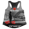 Australia Women Racerback Singlet At The Going Down Of The Sun We Will Remember Them
