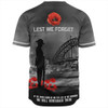 Australia Baseball Shirt At The Going Down Of The Sun We Will Remember Them