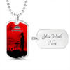 Australia Anzac Day Dog Tag Anzac Day Poppy Flower