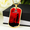 Australia Anzac Day Dog Tag Anzac Day Poppy Flower