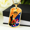 Australia Anzac Day Dog Tag Anzac Let We Forget With Flag