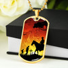 Australia Anzac Day Dog Tag Lest We Forget Horse Design