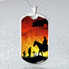 Australia Anzac Day Dog Tag Lest We Forget Horse Design