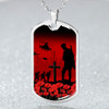 Australia Anzac Day Dog Tag Lest We Forget Red Poppies Special Style