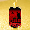 Australia Anzac Day Dog Tag Lest We Forget Red Poppies Special Style