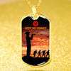 Australia Anzac Day Dog Tag Lest We Forget Soldiers Army Special Style