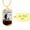 Australia Anzac Day Dog Tag Lest We Forget Soldiers