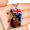 Australia Anzac Day Dog Tag Let We Forget Berbad Wire