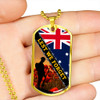 Australia Anzac Day Dog Tag Let We Forget Berbad Wire