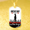 Australia Anzac Day Dog Tag Anzac Day Simple Style